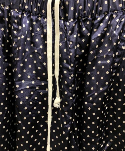 COMME des GARCONS COMME des GARCONS（コムデギャルソン コムデギャルソン）COMME des GARCONS COMME des GARCONS (コムデギャルソン コムデギャルソン) ドット ワイド クロップド パンツ ネイビー サイズ:Sの古着・服飾アイテム