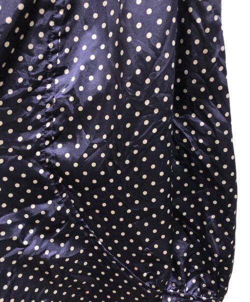 COMME des GARCONS COMME des GARCONS（コムデギャルソン コムデギャルソン）COMME des GARCONS COMME des GARCONS (コムデギャルソン コムデギャルソン) ドット ワイド クロップド パンツ ネイビー サイズ:Sの古着・服飾アイテム