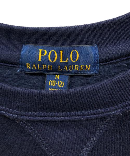POLO RALPH LAUREN（ポロ・ラルフローレン）POLO RALPH LAUREN (ポロ・ラルフローレン) ロゴスウェット ネイビー サイズ:Mの古着・服飾アイテム