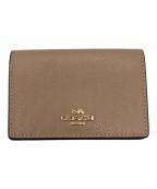 COACHコーチ）の古着「ビジネスカードケース/COACH」｜ベージュ