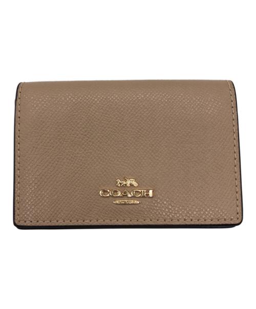 COACH（コーチ）COACH (コーチ) ビジネスカードケース/	COACH ベージュの古着・服飾アイテム