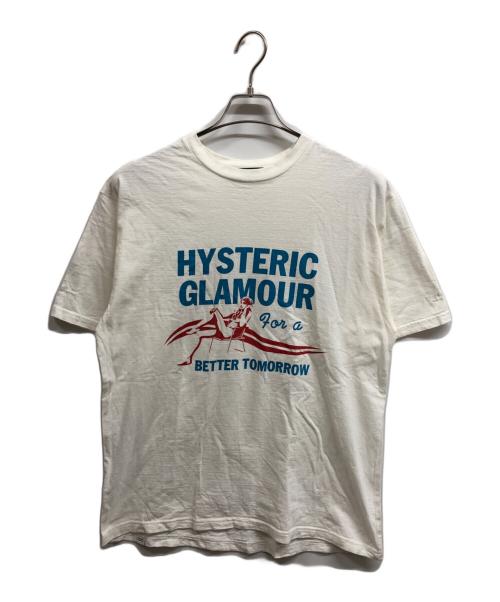 Hysteric Glamour（ヒステリックグラマー）Hysteric Glamour (ヒステリックグラマー) BETTER TOMORROW Tシャツ ホワイト サイズ:Lの古着・服飾アイテム