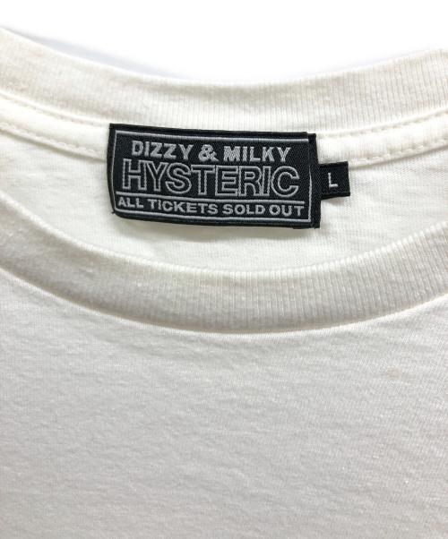 Hysteric Glamour（ヒステリックグラマー）Hysteric Glamour (ヒステリックグラマー) HYS EXTRA Tシャツ ホワイト サイズ:Lの古着・服飾アイテム