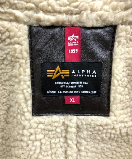 ALPHA（アルファ）ALPHA (アルファ) B-3フライトジャケット ブラウン サイズ:XLの古着・服飾アイテム