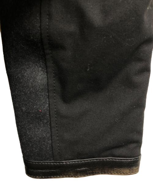 BULLY（ブリー）BULLY (ブリー) レザー切替ウールコート ブラック サイズ:54の古着・服飾アイテム