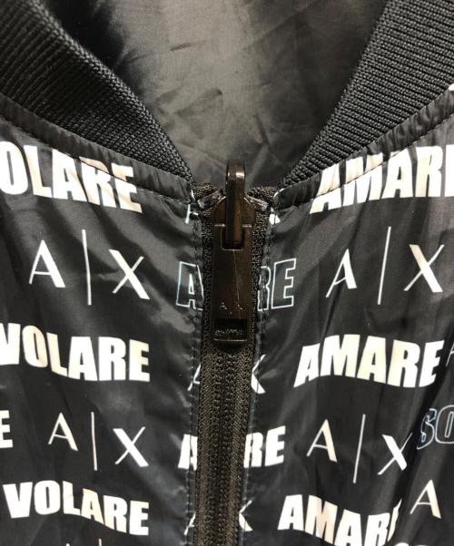 ARMANI EXCHANGE（アルマーニ エクスチェンジ）ARMANI EXCHANGE (アルマーニ エクスチェンジ) 総柄ブルゾン ネイビー サイズ:XXLの古着・服飾アイテム