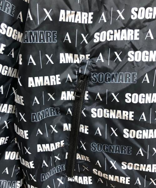 ARMANI EXCHANGE（アルマーニ エクスチェンジ）ARMANI EXCHANGE (アルマーニ エクスチェンジ) 総柄ブルゾン ネイビー サイズ:XXLの古着・服飾アイテム