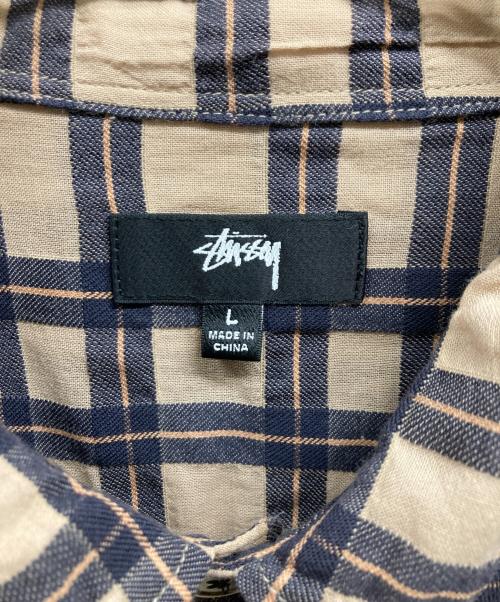 stussy（ステューシー）stussy (ステューシー) Sonoma Plaid ブラウン サイズ:Lの古着・服飾アイテム
