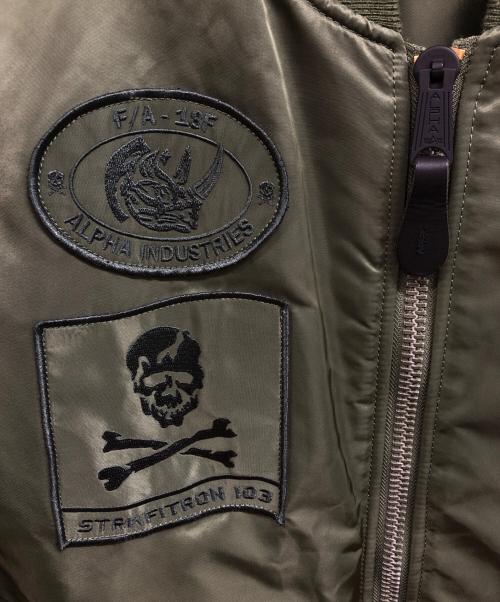 ALPHA（アルファ）ALPHA (アルファ) MA-1ジャケット グリーン サイズ:Mの古着・服飾アイテム