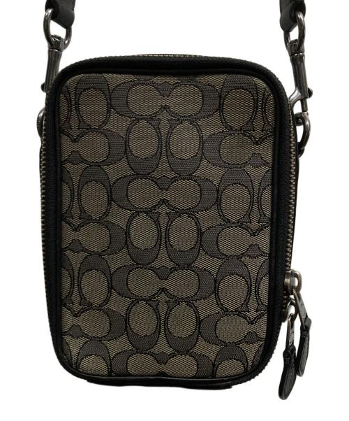 COACH（コーチ）COACH (コーチ) シグネチャージャガードスタントン クロスボディバッグ ブラウンの古着・服飾アイテム