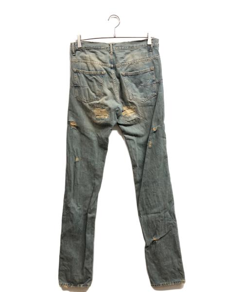 DIOR HOMME（ディオール オム）DIOR HOMME (ディオール オム) クラッシュ&リペア加工 デニムパンツ/crash denim インディゴ サイズ:30の古着・服飾アイテム