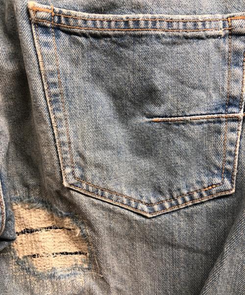DIOR HOMME（ディオール オム）DIOR HOMME (ディオール オム) クラッシュ&リペア加工 デニムパンツ/crash denim インディゴ サイズ:30の古着・服飾アイテム