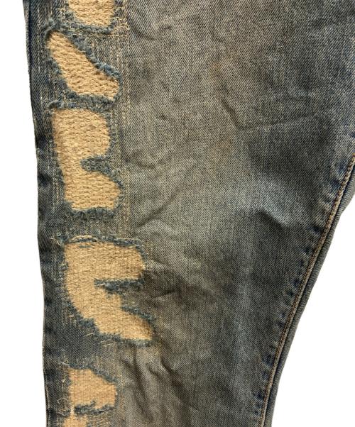 DIOR HOMME（ディオール オム）DIOR HOMME (ディオール オム) クラッシュ&リペア加工 デニムパンツ/crash denim インディゴ サイズ:30の古着・服飾アイテム