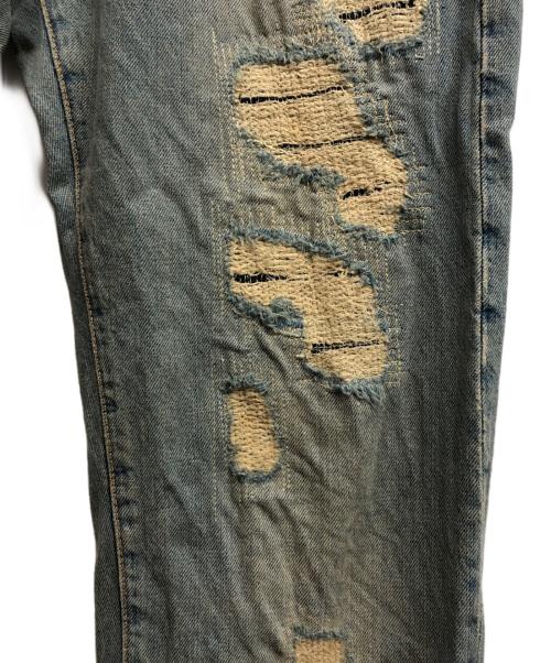 DIOR HOMME（ディオール オム）DIOR HOMME (ディオール オム) クラッシュ&リペア加工 デニムパンツ/crash denim インディゴ サイズ:30の古着・服飾アイテム
