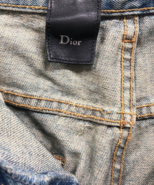 DIOR HOMME（ディオール オム）DIOR HOMME (ディオール オム) クラッシュ&リペア加工 デニムパンツ/crash denim インディゴ サイズ:30の古着・服飾アイテム