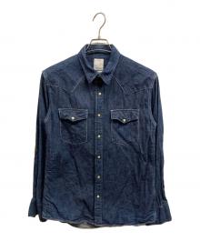 VISVIM（ビズビム）の古着「デニムウエスタンシャツ」｜インディゴ