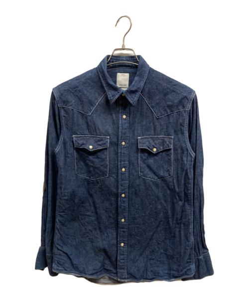 VISVIM（ビズビム）VISVIM (ビズビム) デニムウエスタンシャツ インディゴ サイズ:2の古着・服飾アイテム