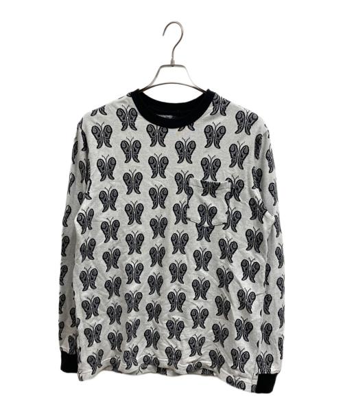 SUPREME（シュプリーム）Supreme (シュプリーム) Butterfly Jacquard Top グレー サイズ:Sの古着・服飾アイテム