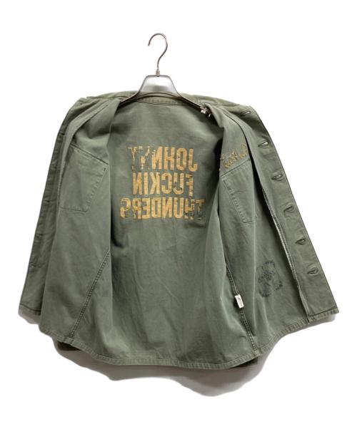 Hysteric Glamour（ヒステリックグラマー）Hysteric Glamour (ヒステリックグラマー) ミリタリーサンプリングジャケット グリーン サイズ:Lの古着・服飾アイテム