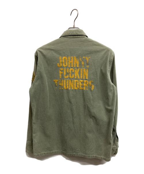 Hysteric Glamour（ヒステリックグラマー）Hysteric Glamour (ヒステリックグラマー) ミリタリーサンプリングジャケット グリーン サイズ:Lの古着・服飾アイテム