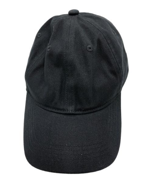 Acne studios（アクネ ストゥディオズ）ACNE STUDIOS (アクネ ストゥディオズ) ツイルロゴキャップ ブラック 未使用品の古着・服飾アイテム