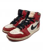 NIKEナイキ）の古着「エアジョーダン1 ハイ OG "ロスト&ファウンド/シカゴ"」｜レッド×ホワイト