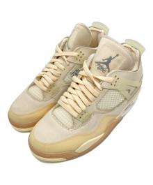 NIKE×OFFWHITE（ナイキ×オフホワイト）の古着「ウィメンズ エアジョーダン4 SP "セイル"/Women's Air Jordan 4 SP "Sail"/ハイカットスニーカー」｜アイボリー