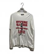 Hysteric Glamourヒステリックグラマー）の古着「キープミュージックTシャツ」｜ホワイト