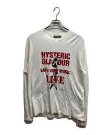 Hysteric Glamour（ヒステリックグラマー）の古着「キープミュージックTシャツ」｜ホワイト