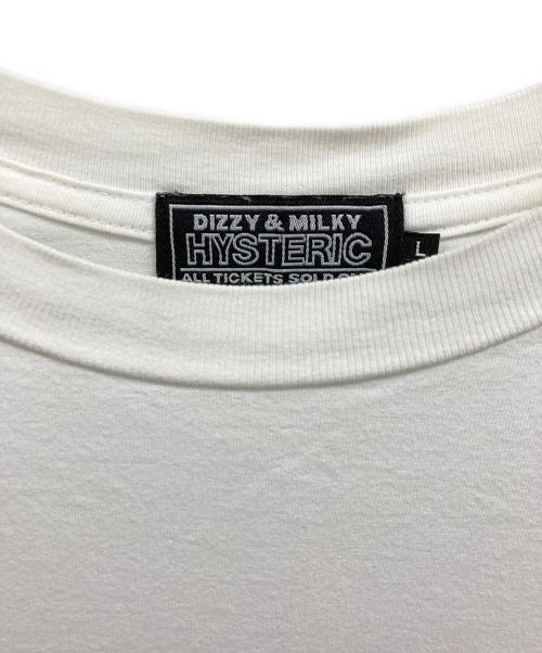 Hysteric Glamour（ヒステリックグラマー）Hysteric Glamour (ヒステリックグラマー) キープミュージックTシャツ ホワイト サイズ:Lの古着・服飾アイテム