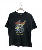 Hysteric Glamour×WILDSIDE YOHJI YAMAMOTOヒステリックグラマー×ワイルドサイド ヨウジ ヤマモト）の古着「コラボプリントTシャツ」｜ブラック