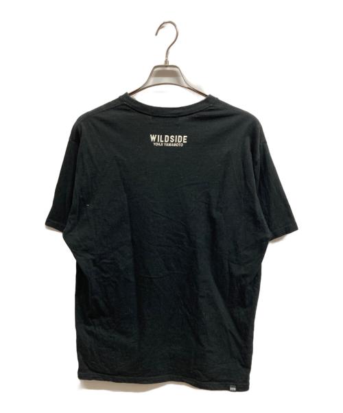 Hysteric Glamour（ヒステリックグラマー）Hysteric Glamour (ヒステリックグラマー) WILDSIDE YOHJI YAMAMOTO (ワイルドサイド ヨウジ ヤマモト) コラボプリントTシャツ ブラック サイズ:5の古着・服飾アイテム