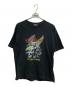 Hysteric Glamour（ヒステリックグラマー）の古着「コラボプリントTシャツ」｜ブラック