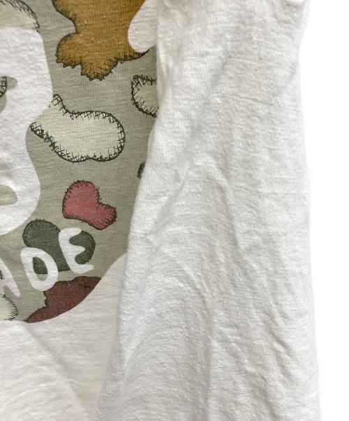 HUMAN MADE（ヒューマンメイド）HUMAN MADE (ヒューマンメイド) KAWS (カウズ) メイドグラフィックTシャツ ホワイト サイズ:Lの古着・服飾アイテム