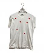 PLAY COMME des GARCONSプレイコムデギャルソン）の古着「プリントTシャツ」｜ホワイト