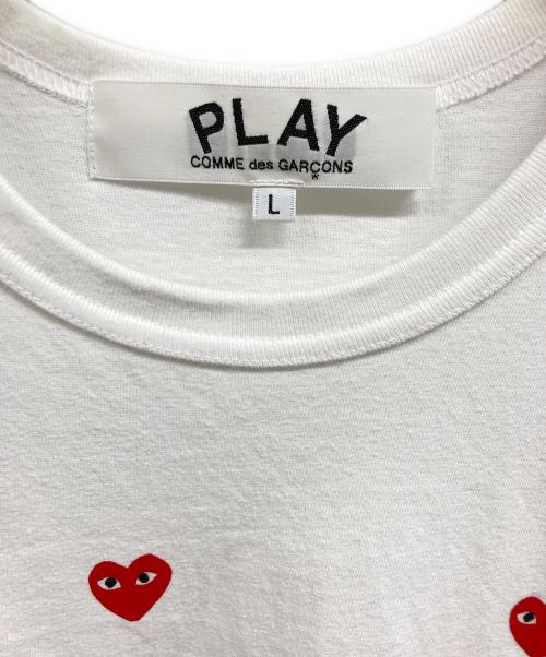 PLAY COMME des GARCONS（プレイコムデギャルソン）PLAY COMME des GARCONS (プレイコムデギャルソン) プリントTシャツ ホワイト サイズ:Lの古着・服飾アイテム