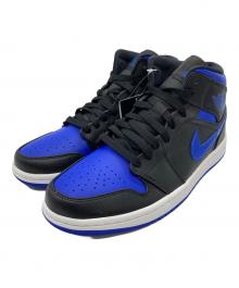 NIKE（ナイキ）の古着「Air Jordan 1 Mid "Black/Blue"」｜ブルー×ブラック