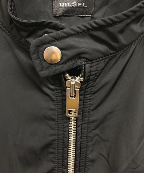 DIESEL（ディーゼル）DIESEL (ディーゼル) ナイロンミドル丈ジャケット ブラック サイズ:Mの古着・服飾アイテム