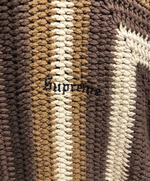 SUPREME（シュプリーム）SUPREME (シュプリーム) Hand Crocheted Sweater ブラウン サイズ:Lの古着・服飾アイテム