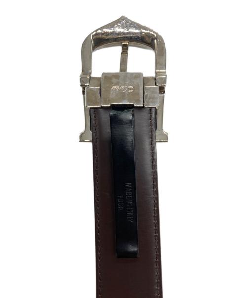 Cartier（カルティエ）Cartier (カルティエ) Cアロンジェ レザーベルト ブラックの古着・服飾アイテム