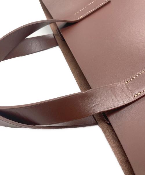 SLOW（スロウ）SLOW (スロウ) caster nume-post tailor tote S ブラウンの古着・服飾アイテム