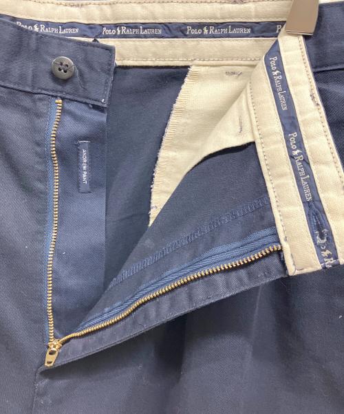 POLO RALPH LAUREN（ポロ・ラルフローレン）POLO RALPH LAUREN (ポロ・ラルフローレン) 2タックチノパンツ ネイビー サイズ:不明の古着・服飾アイテム