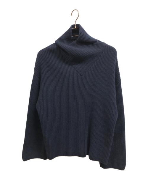 toteme（トーテム）toteme (トーテム) wrapped-neck knit ネイビー サイズ:Sの古着・服飾アイテム