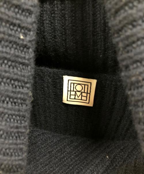 toteme（トーテム）toteme (トーテム) wrapped-neck knit ネイビー サイズ:Sの古着・服飾アイテム