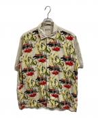 COMME des GARCONS HOMMEコムデギャルソン オム）の古着「総柄アロハ半袖シャツ」｜ベージュ