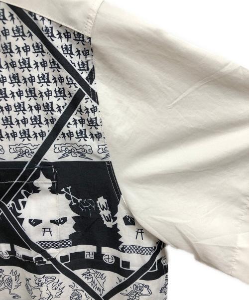 WACKO MARIA（ワコマリア）WACKO MARIA (ワコマリア) WOLF'S HEAD DABO SHIRT ホワイト サイズ:Lの古着・服飾アイテム
