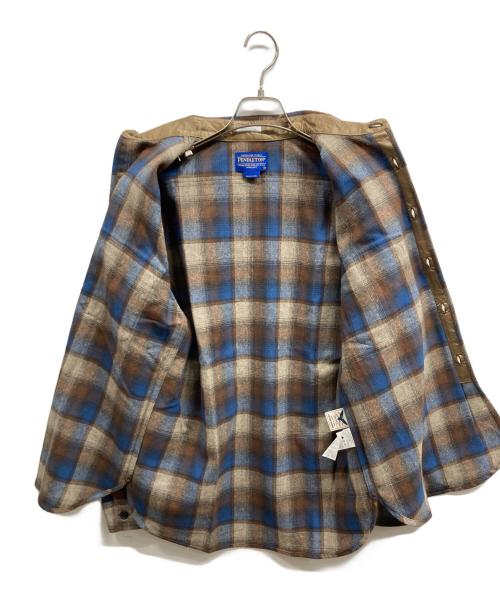 PENDLETON（ペンドルトン）PENDLETON (ペンドルトン) WAREHOUSE (ウエアハウス) ウールシャツ ブラウン サイズ:Mの古着・服飾アイテム