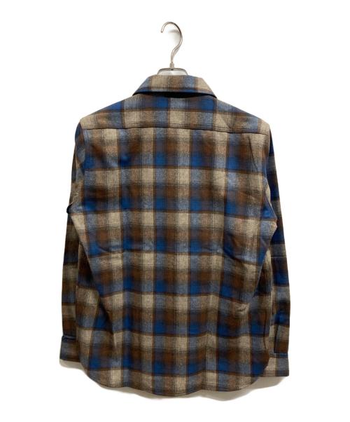 PENDLETON（ペンドルトン）PENDLETON (ペンドルトン) WAREHOUSE (ウエアハウス) ウールシャツ ブラウン サイズ:Mの古着・服飾アイテム