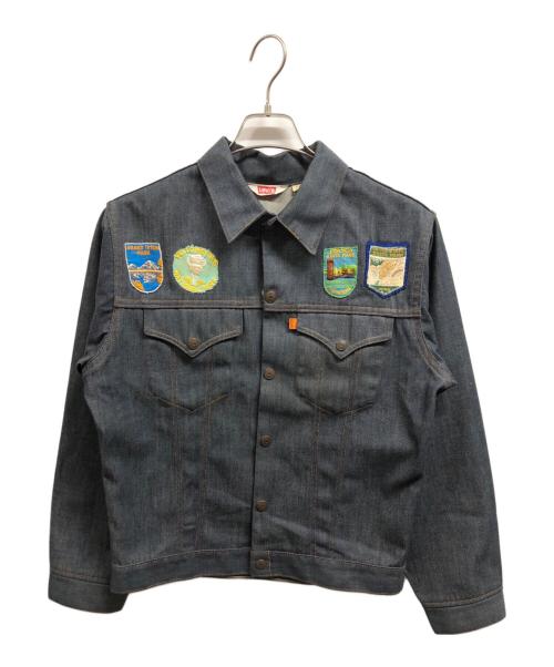 LEVI'S（リーバイス）LEVI'S (リーバイス) パッチ付きカスタムリジットデニムジャケット インディゴ サイズ:22の古着・服飾アイテム