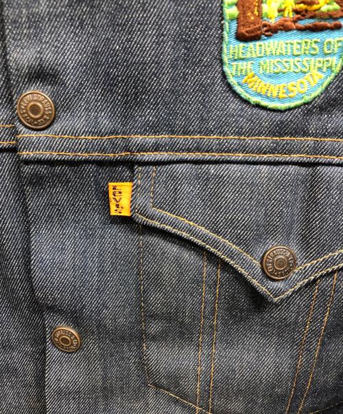 LEVI'S（リーバイス）LEVI'S (リーバイス) パッチ付きカスタムリジットデニムジャケット インディゴ サイズ:22の古着・服飾アイテム